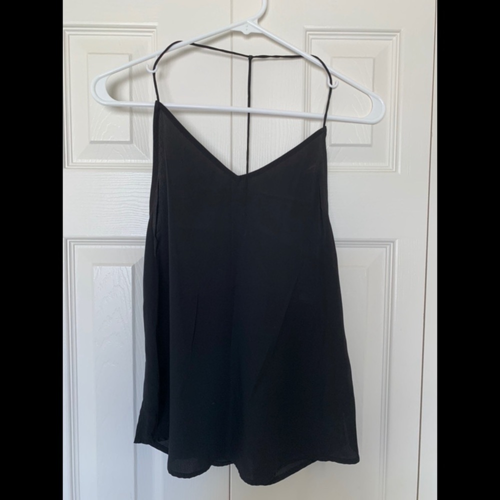 Black Open Back Tank